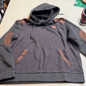 Carhartt Gray and Brown Men's Hoodie